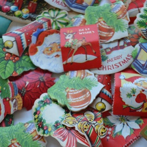Vintage kerstmis assorti mix postzegels veel van 20
