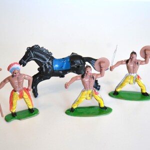 Vintage Plastic Cowboys and Indians - Etsy