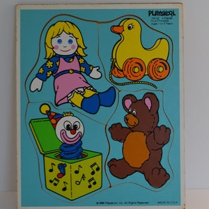 Vintage Toys Childrens Kids Playskool Puzzle