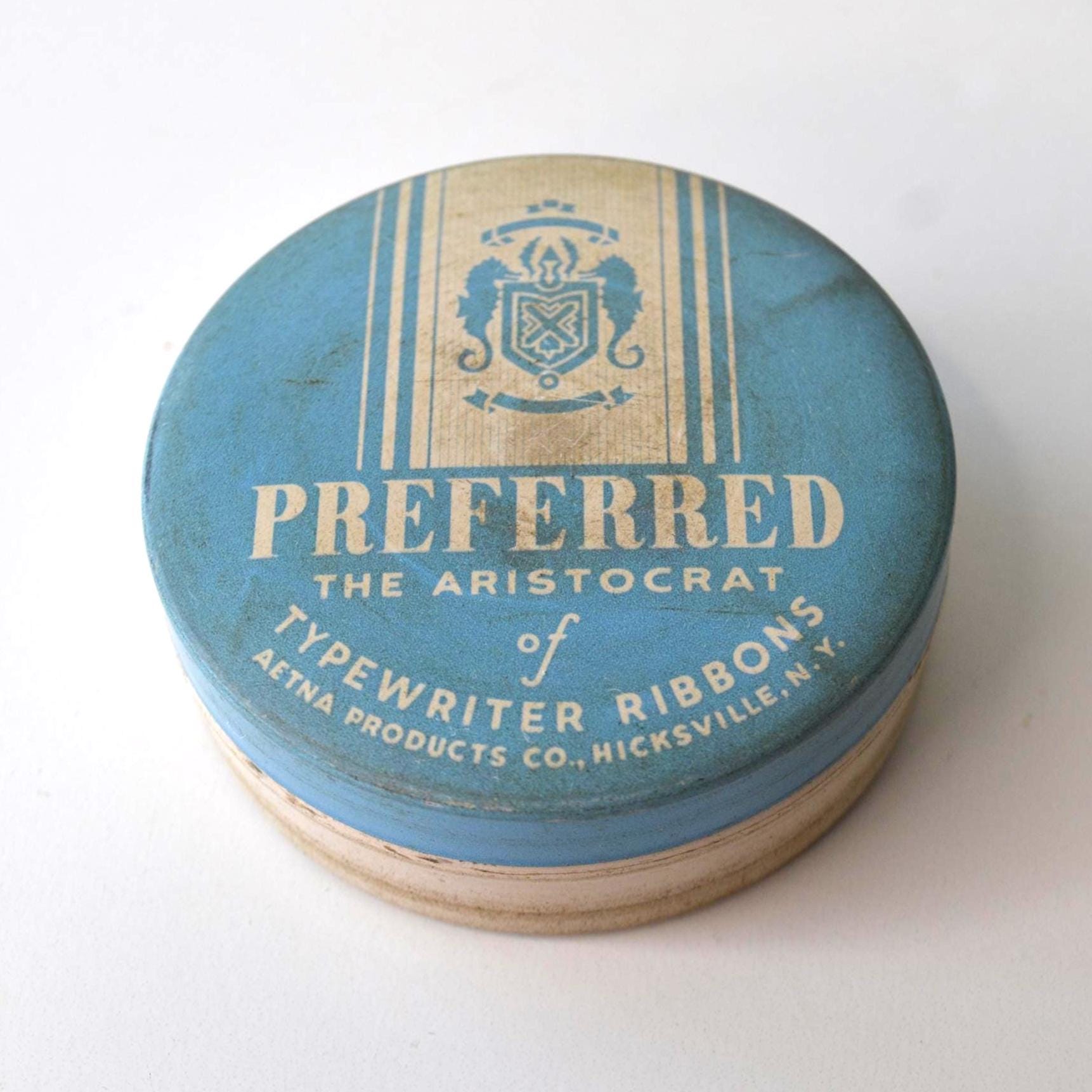 Vintage the Aristocrat Typewriter Round Ribbon Storage Tin Box - Etsy