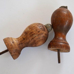 Reclaimed Wood Newel Stairs Banister Finial Decorative Posts - Set of 2