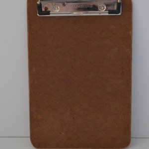Vintage Office School Education Small Clipboard Clip Board