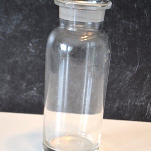 Vintage Clear Glass Container Apothecary Jar