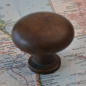 Antique Vintage Old Small Architectural Hardware Brass Metal Door Knob Doorknob Handle Pull