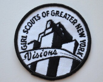 Vintage Girl Scouts New York Aufnäher gestickt