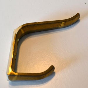 Vintage Brass Industrial Salvage Coat Hook Double Hook