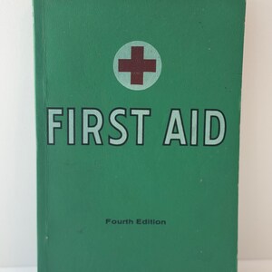 Vintage American Red Cross Erste Hilfe Handbuch Buch 4.Auflage