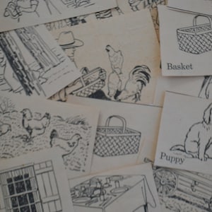 Vintage Back To School Children Scrapbook Ephemera Pages 1950s Graphics Assorted Lot of 125