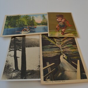 Vintage Ephemera Memory Iconic Souvenir Outdoor Misc. Travel Postcards Lot of 4