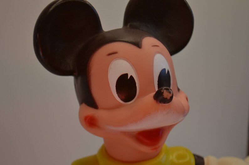 Vintage Disney Plastic Mickey Mouse Toy Figurine Pretend Play Etsy