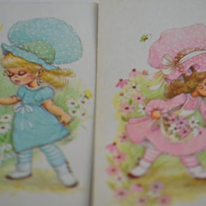 Vintage geassorteerde bloemen voor meisjes Lot van 25 speelkaarten kortstondig