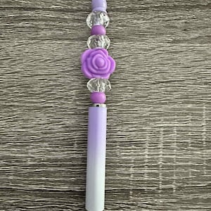 Purple flower stylus/pen
