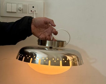 Modern Flush Mount Globe : Perforated Brass Shade