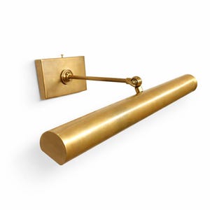 Picture Light Mid Century Brass Wall Sconce: Handmade Italian Style Lighting