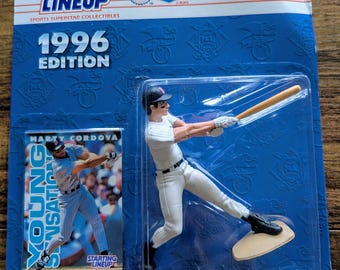 Marty Cordova 1996 Start Lineup Minnesota Twins 4" Figur mit Baseballkarte