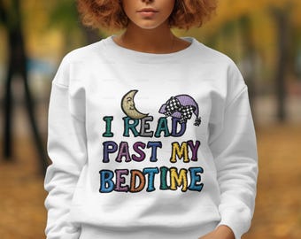 Read Past My Bedtime Latch Hook Yarn Bookish PNG Trendy PNG Faux Yarn PNG Book Lover Sublimation Design Library Aesthetic Cozy Reading Vibes