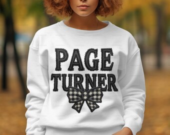 Page Turner Latch Hook Yarn Bookish PNG, Trendy PNG, Faux Yarn PNG, Book Lover Sublimation Design, Library Aesthetic, Cozy Reading Vibes