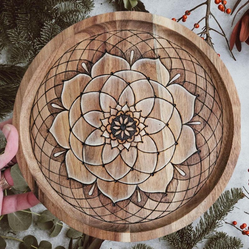 Simple Pyrography Flower Patterns Flowers Pyrography - Etsy