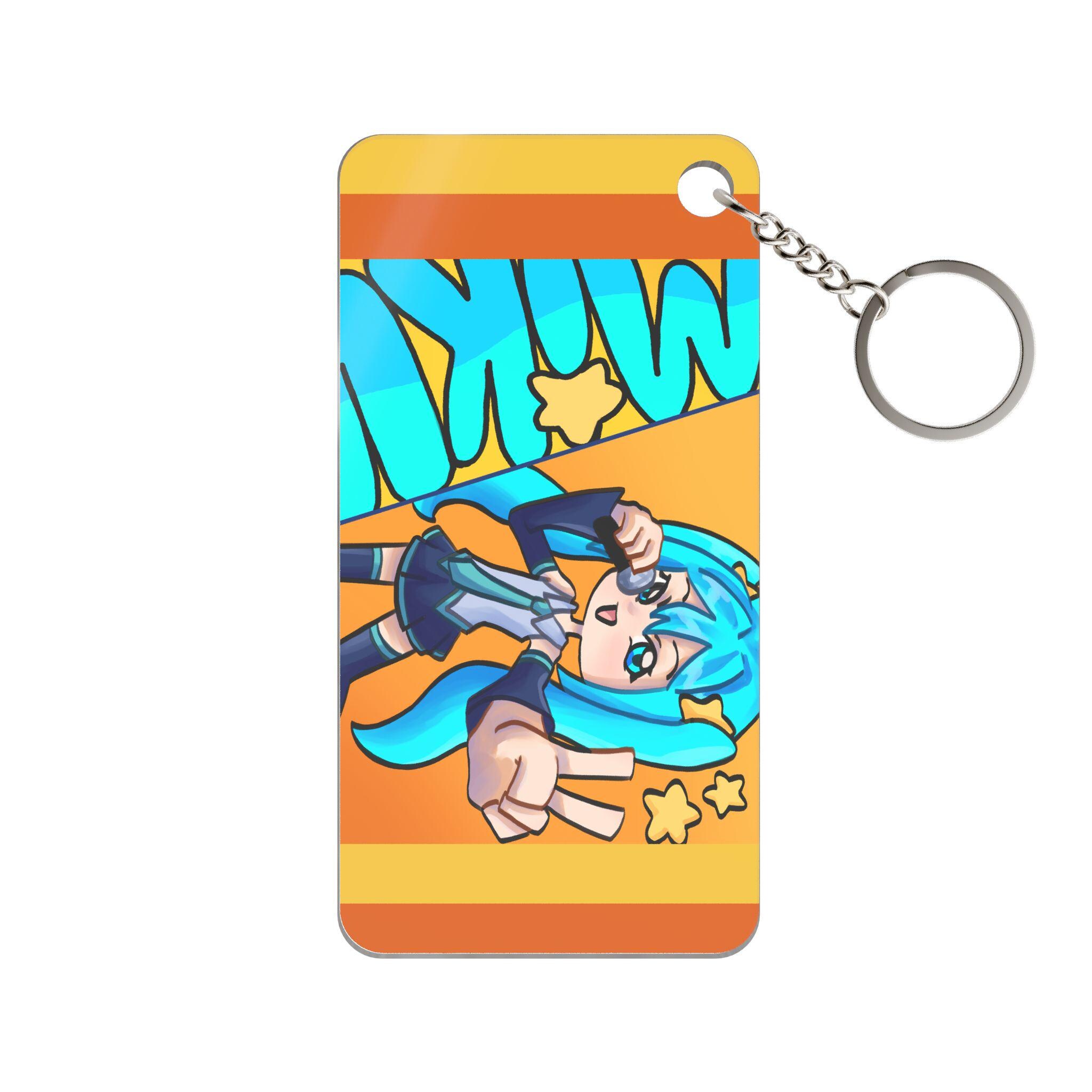 Idol Keychains Miku Idol Single-sided Printed Keychain Charm - Etsy