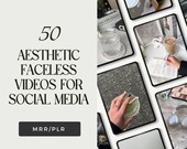 50 Aesthetic Faceless Stock Videos for Instagram Reels | Viral Social Media Content | MRR License | Trendy B-Roll Clips for Creators