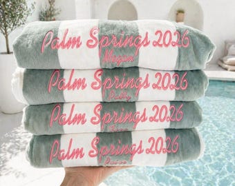 Custom Embroidered Beach Towel | Cabana Towel | Pool Towels
