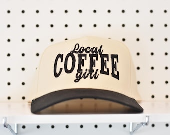 Local Coffee Girl Trucker Hat: Barista Espresso Stand Style