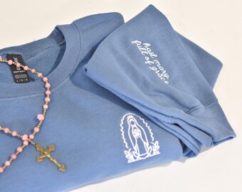 Hail Mary Crewneck | Mother Mary | Rosary