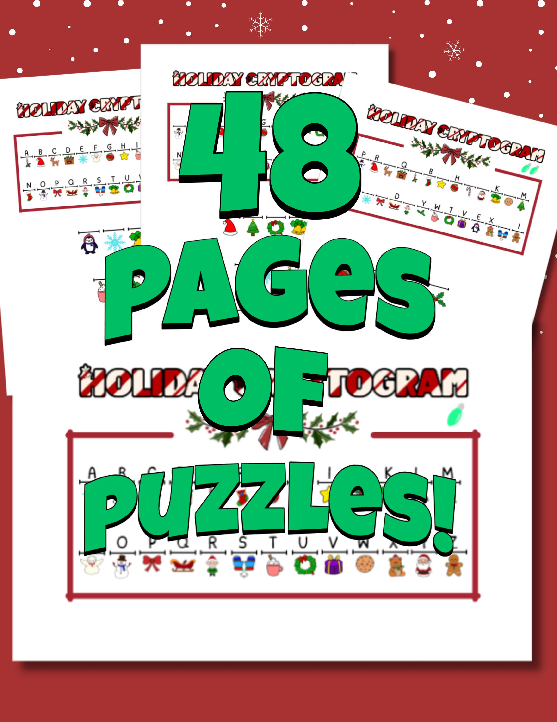 Cryptogram Puzzles - Etsy