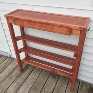 Shoe Rack Table with Drawer image 9