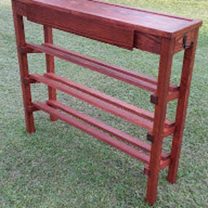 Shoe Rack Table with Drawer image 4