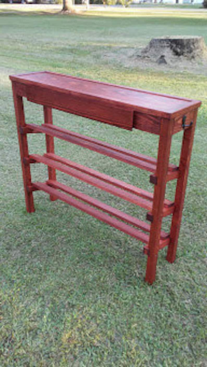 Shoe Rack Table with Drawer image 4