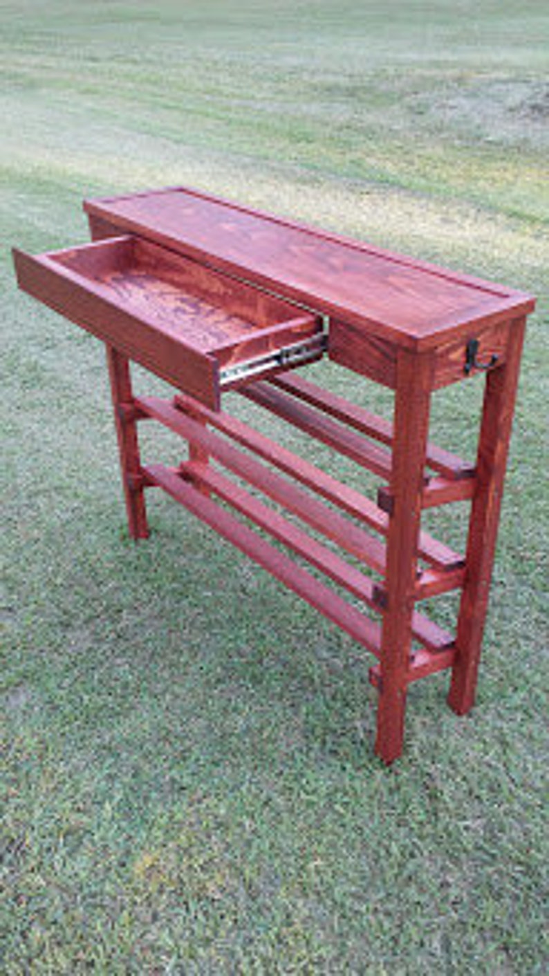 Shoe Rack Table with Drawer image 5