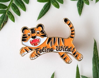 CHARITY SALE** Feline Wild Tiger Year of the Tiger Enamel / Lapel Pin