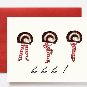Ho Ho Ho Cake Christmas A2 Greeting Card