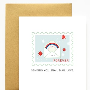 Forever Sending Snail Mail Love A2 Wenskaart