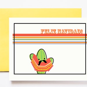 Senor Kaktus Feliz Navidad Grußkarten