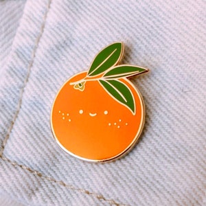 NEW! Lucky Freckled Orange Hard Enamel / Lapel Pin