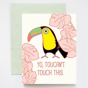 Toucan ne touche pas cette carte de vœux Toucan