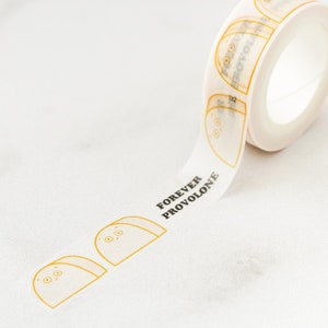 NEW** Forever Provolone Washi Tape, Pattern Paper Tape, Gift Wrap, Stocking Stuffer, Kawaii Tape, Journal, Planner, Holiday, Gifts
