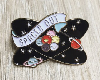 NEW** Spaced Out Planets and Atoms Enamel / Lapel Pin