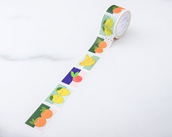 Fruity-licious Party STAMPS Washi Tape, Pattern Paper Tape, Gift Wrap, Stocking Stuffer, Kawaii Tape, Journal, Planner, Notepad, Gifts