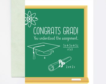 Graduation You Understood the Assignment Congrats Grad Greeting Card