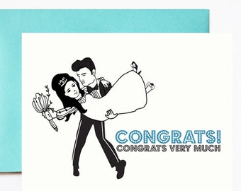 Elvis Congrats Wedding Greeting Card