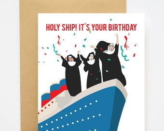 Holy Ship It's Your Birthday Birthday Card