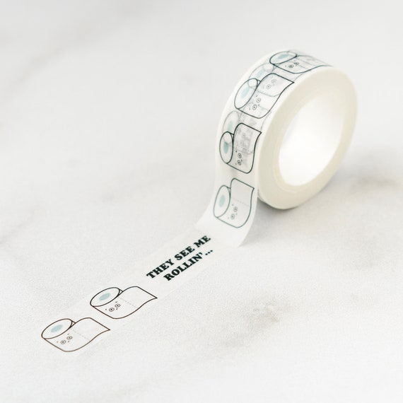 They See Me Rollin' Toilet Paper Washi Tape