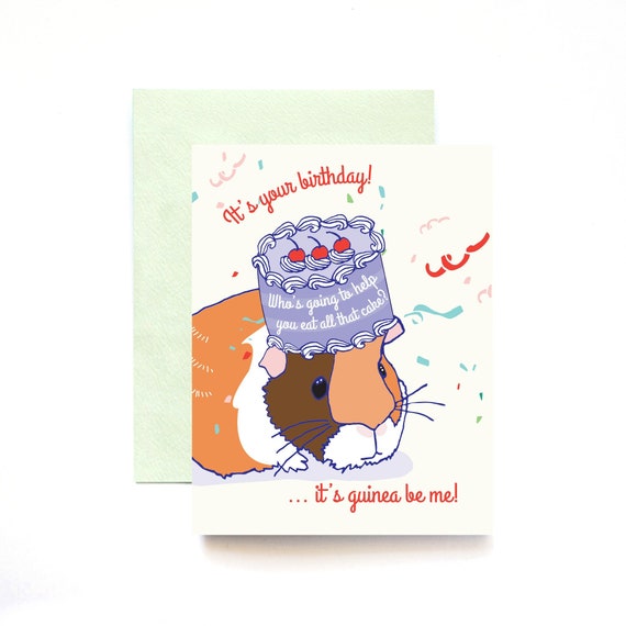 It's Guinea Be Me Bday Greeting Card Updated!