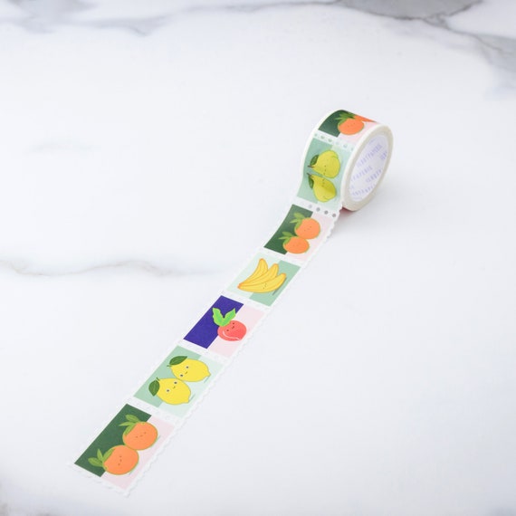 Fruity-licious Party STAMPS Washi Tape, Pattern Paper Tape, Gift Wrap, Stocking Stuffer, Kawaii Tape, Journal, Planner, Notepad, Gifts