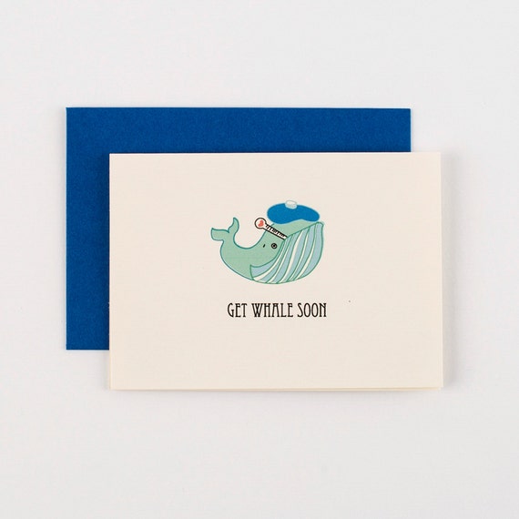 Get Whale Soon Greeting Card