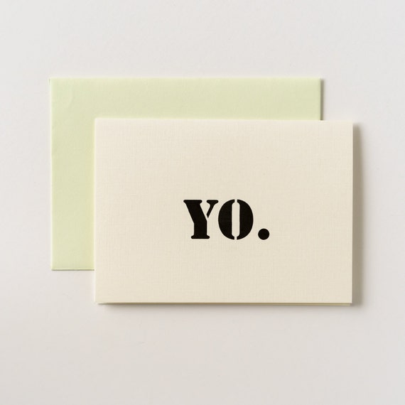 Yo You've Been Carded Greeting Card