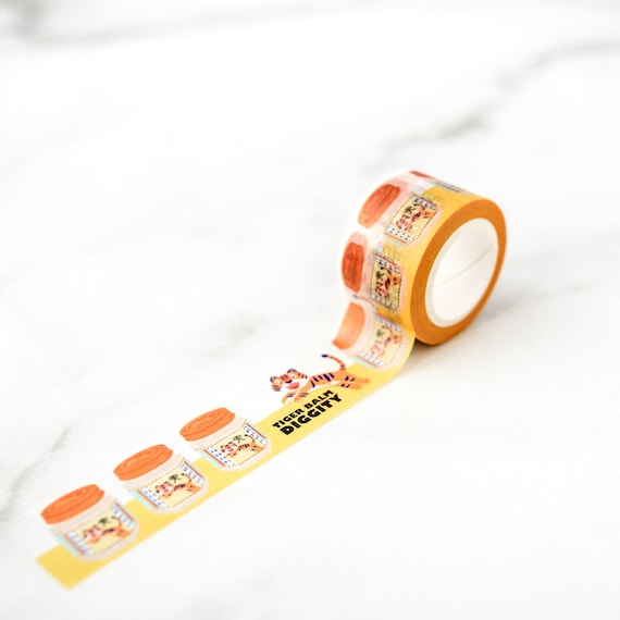 Tiger Balm Diggity Wide Washi Tape, Pattern Paper Tape, Gift Wrap